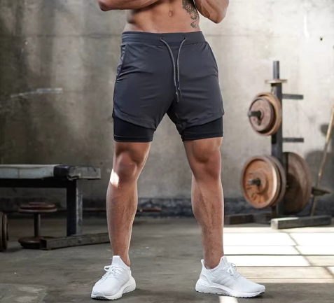 2 v 1 fitness šortky